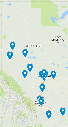 Canada Drives dealership locations in Alberta